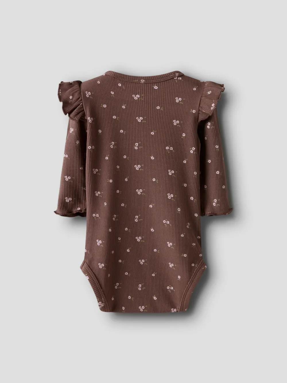 NAME IT Soho Langærmet Body - Peppercorn- Bodystocking Langærmet