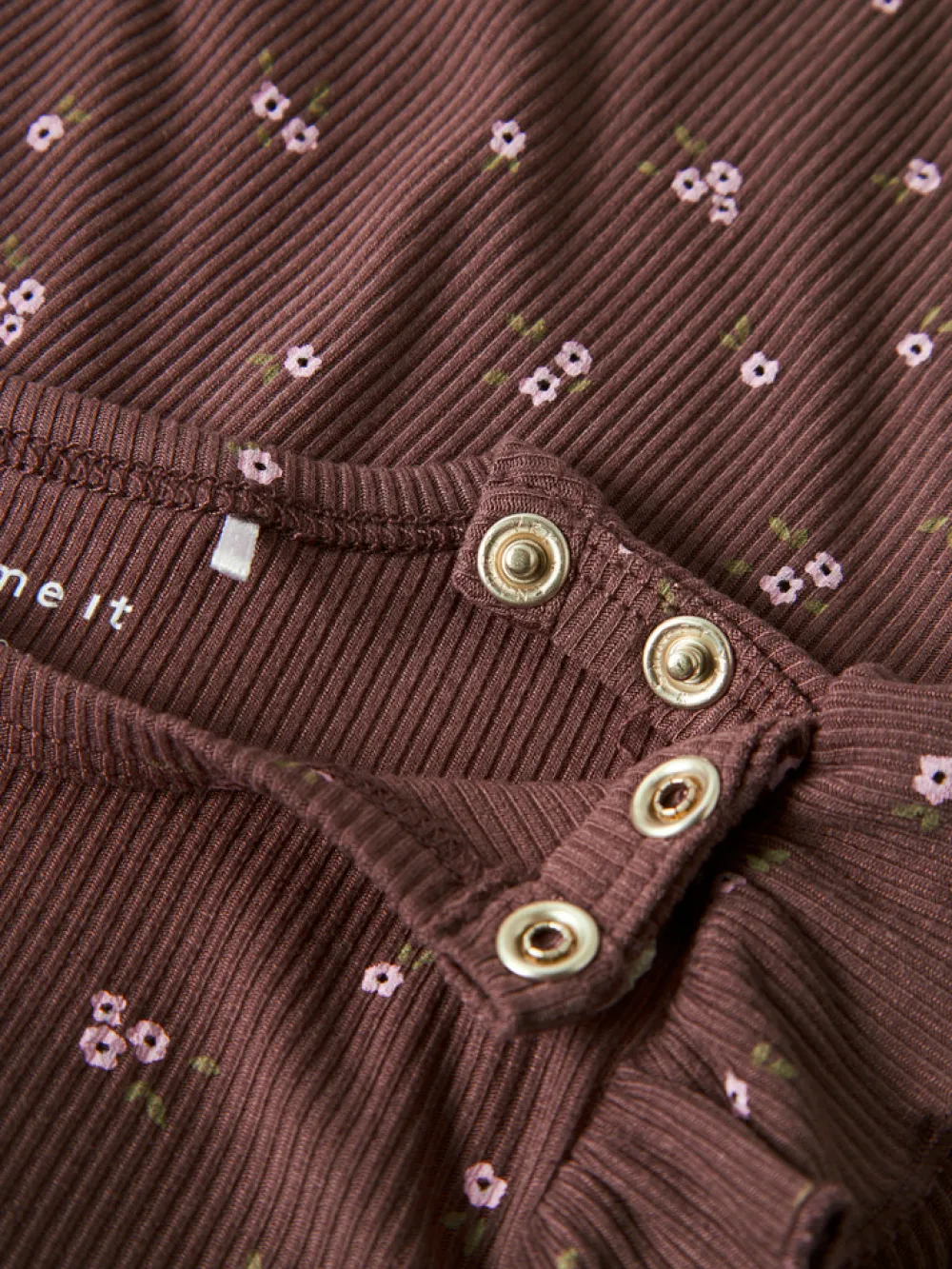 NAME IT Soho Langærmet Body - Peppercorn- Bodystocking Langærmet