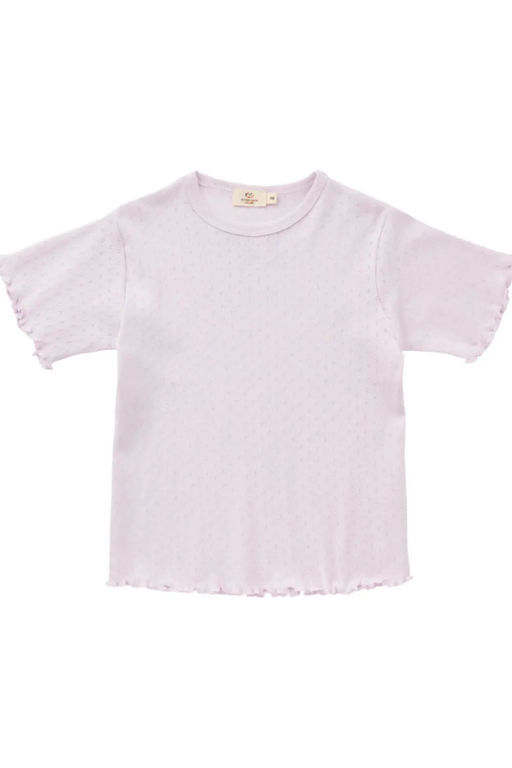 Copenhagen Colors Sommer pointelle t-shirt - LAVENDER- T-Shirts & Toppe