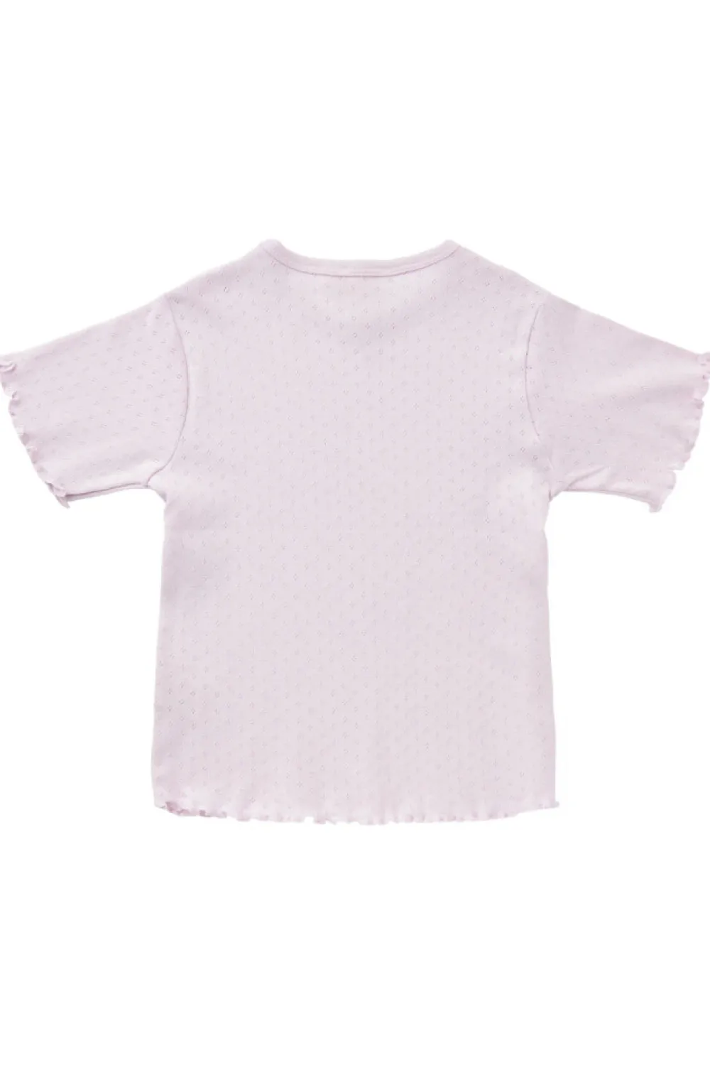 Copenhagen Colors Sommer pointelle t-shirt - LAVENDER- T-Shirts & Toppe
