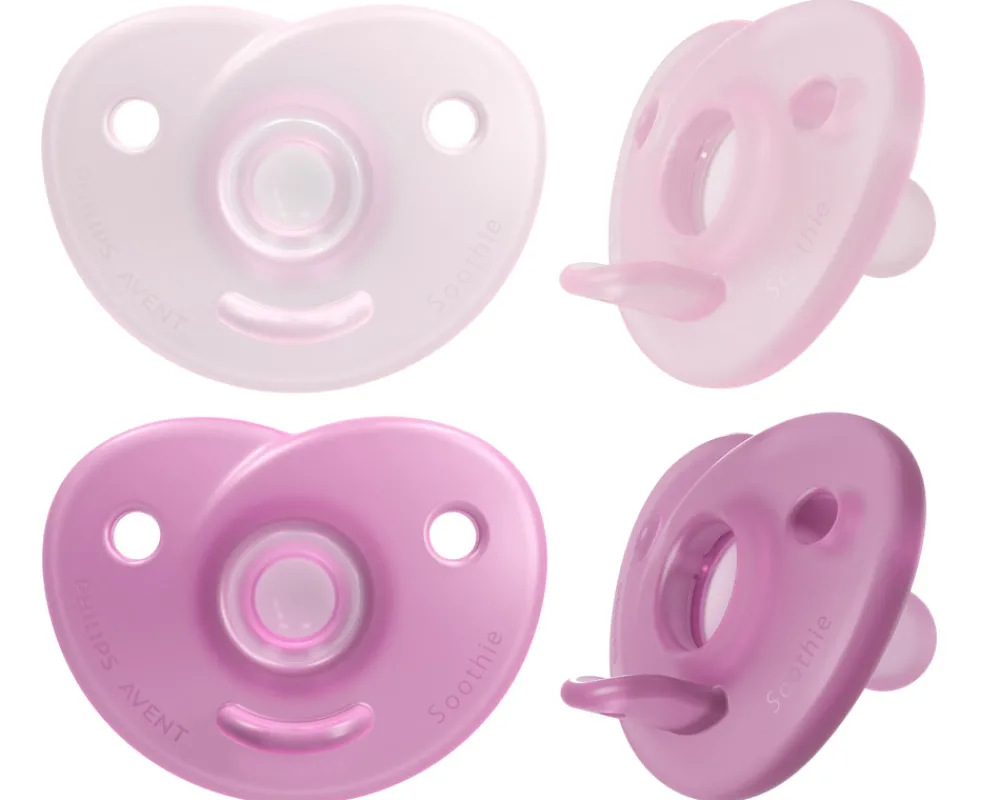 Philips Avent Soothie, 0-6 m, pink/lyserød- Sutter