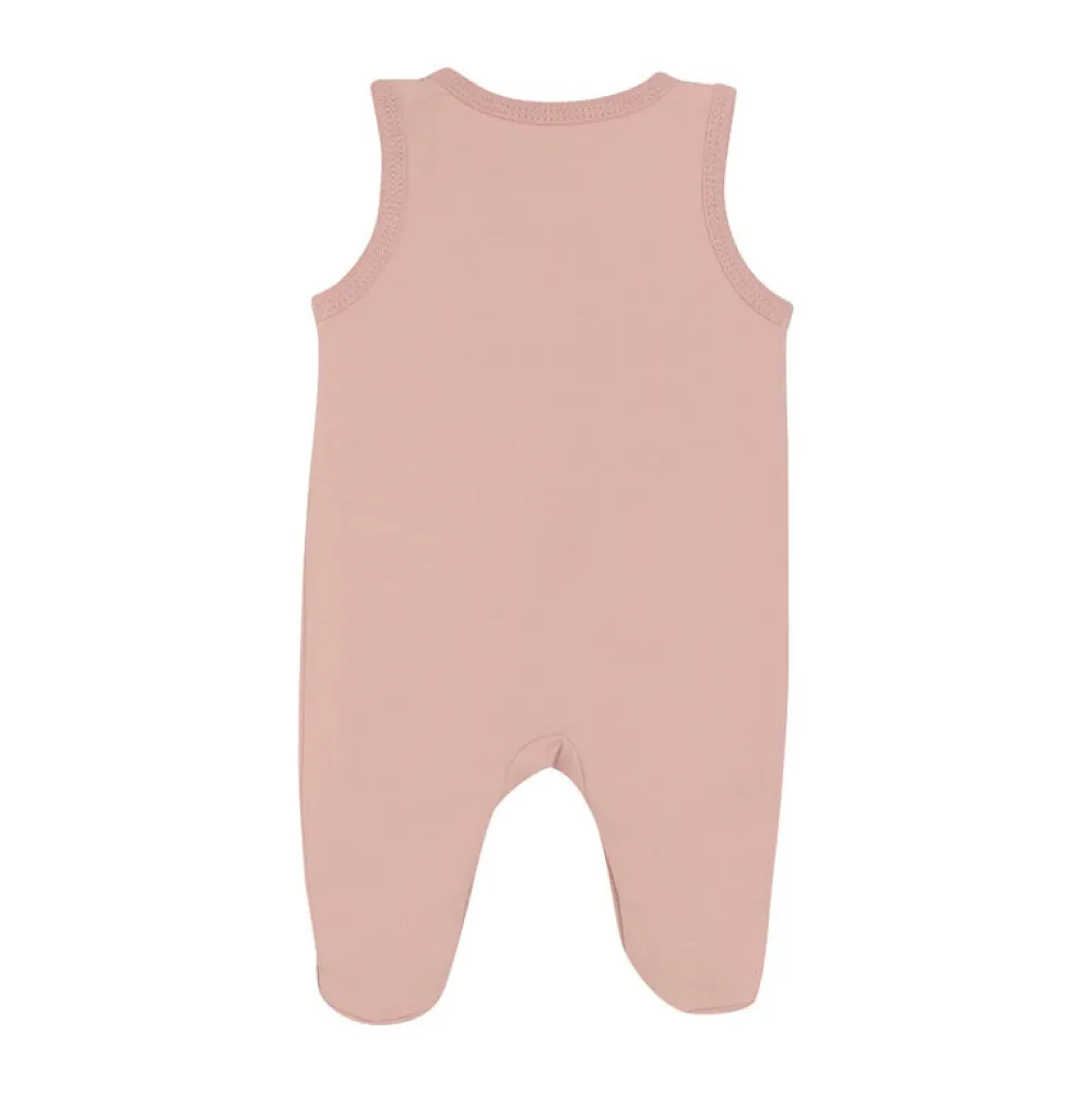 Fixoni Sparkedragt m. fødder - SOLID - Pale Mauve- Præmatur Tøj