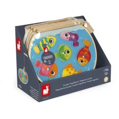 Janod Speedy Fish Puzzle (wood)- Fiskespil