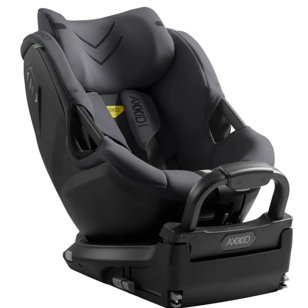 AXKID Spinkid 2 - Arctic Mist Grey- Autostole 40-125 Cm (0-6 År)