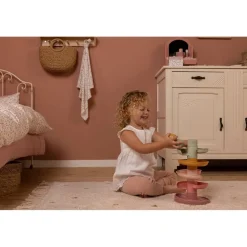 Little Dutch Spiral tårn - Pink- Kuglebaner