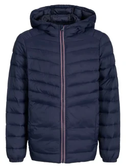JACK & JONES Sprint Puffer hood - NAVYBLAZER- Cardigans, Veste & Trøjer