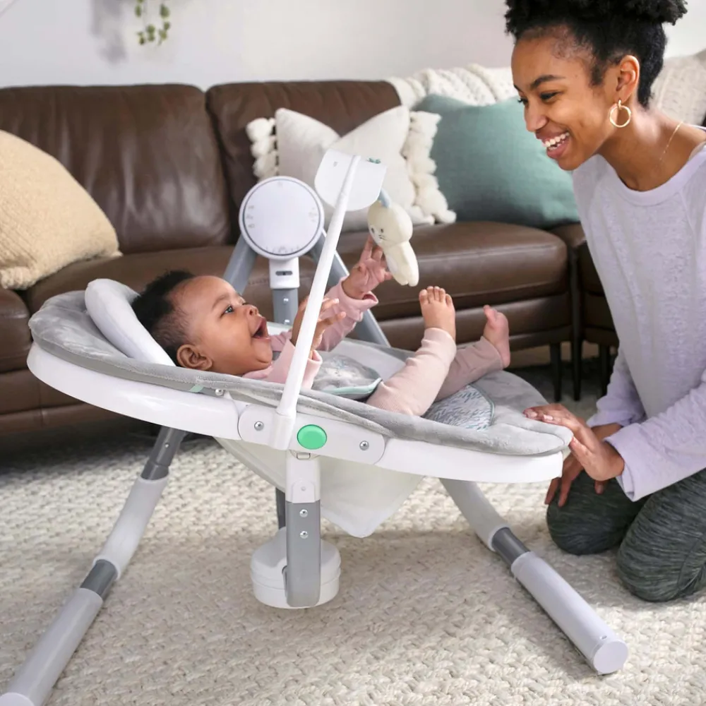 Ingenuity Spruce bærbar baby-vippestol-Børn Skråstole