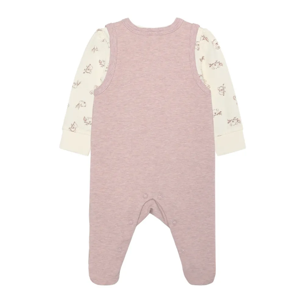 BeKids Sæt m. Body Langærmet+Overall - 6051- Bodysæt|Heldragter M. Fod