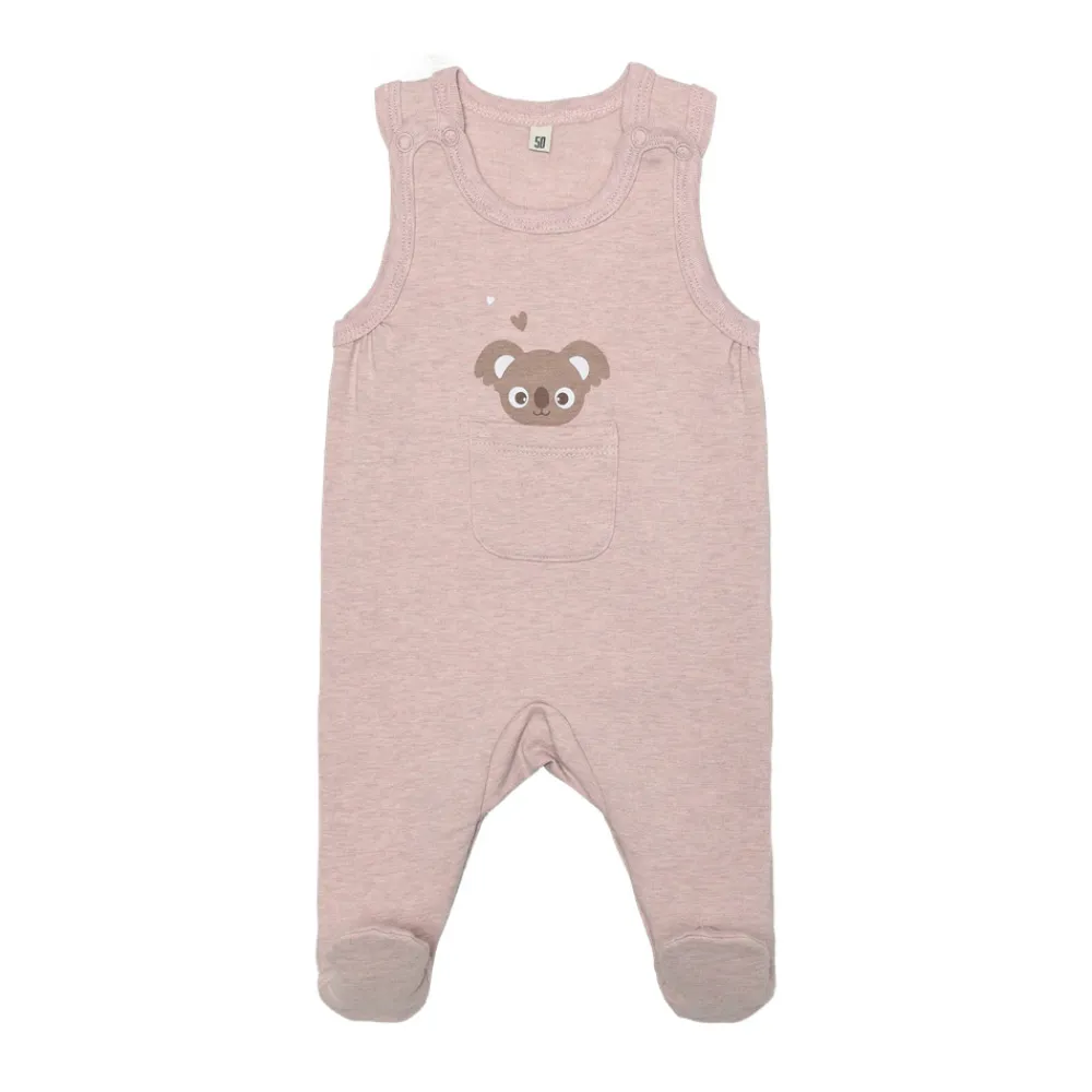 BeKids Sæt m. Body Langærmet+Overall - 6051- Bodysæt|Heldragter M. Fod