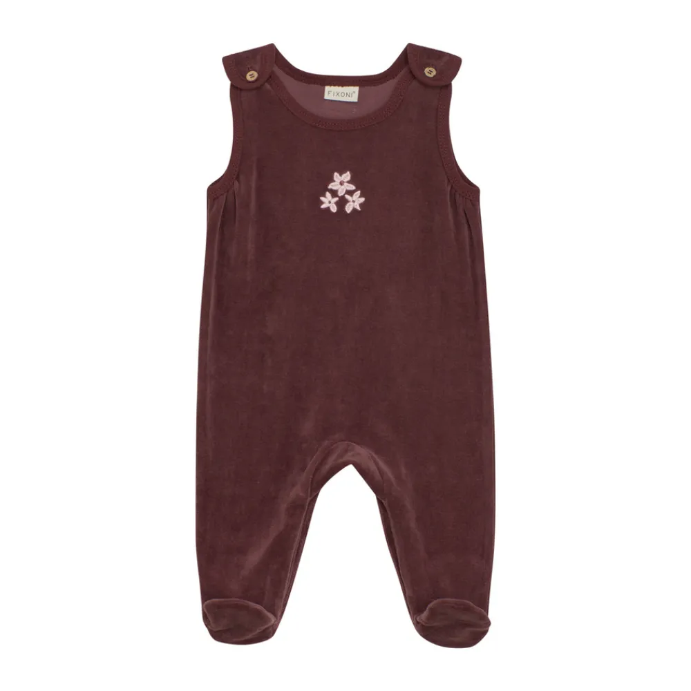 Fixoni Sæt m. Body og velour bukser - 4953- Heldragter M. Fod