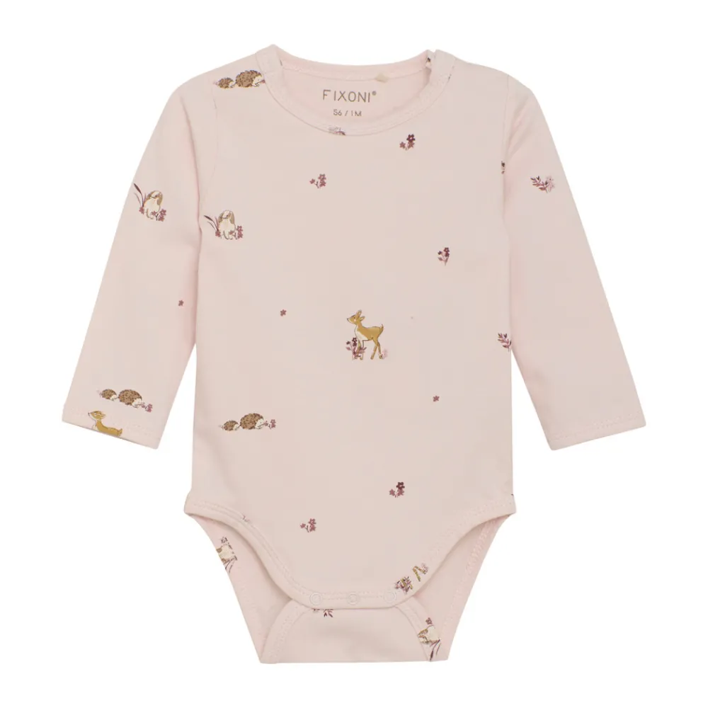 Fixoni Sæt m. Body og velour bukser - 4953- Heldragter M. Fod