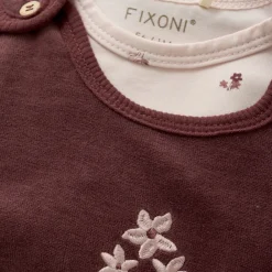 Fixoni Sæt m. Body og velour bukser - 4953- Heldragter M. Fod