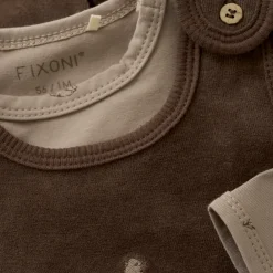 Fixoni Sæt m. Body og velour bukser - 2307- Heldragter M. Fod