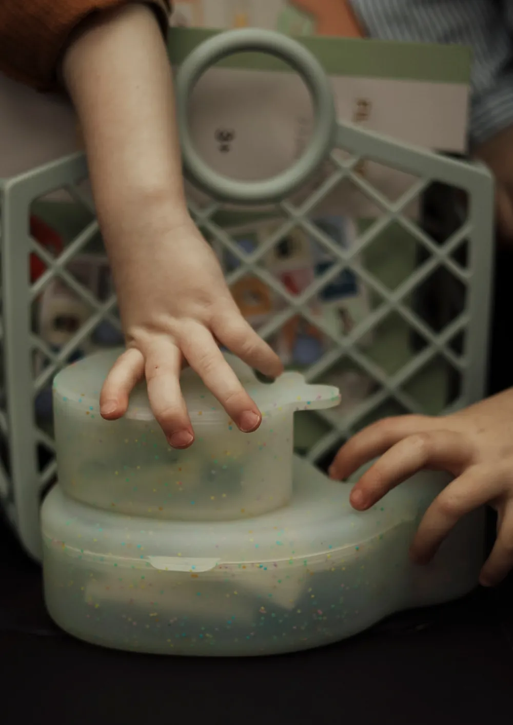 Filibabba Sæt med 2 snackbokse Hvalen Christian Konfetti- Service