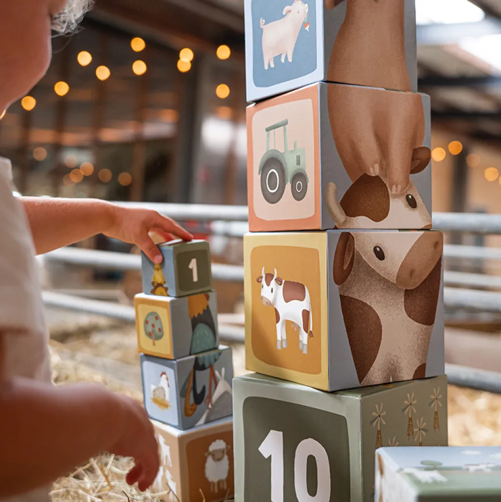 Little Dutch Stabeltårn - Little Farm Pap- Stabelklodser