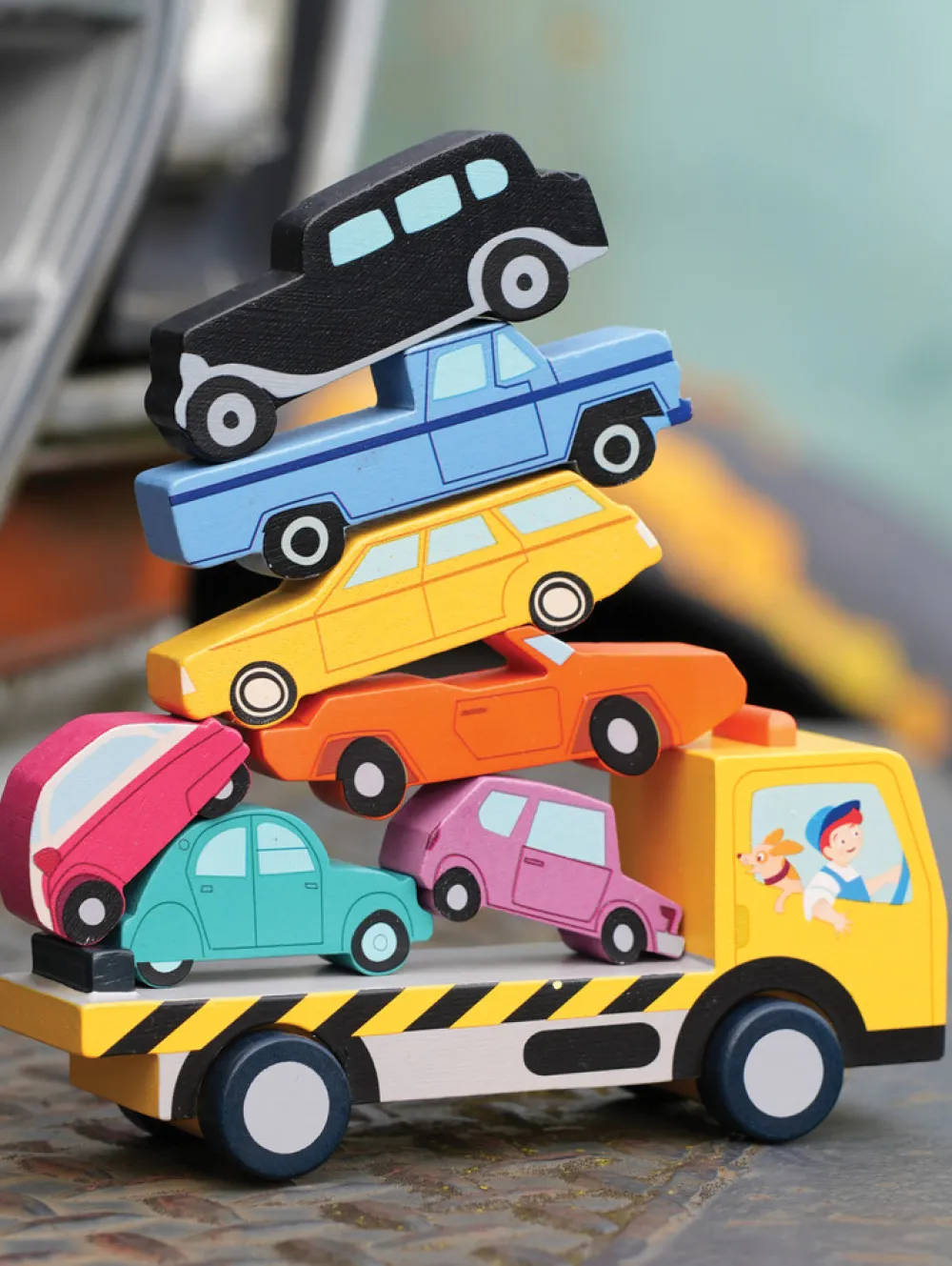 Tender Leaf Stablebiler - Biltransport- Legetøjsbiler