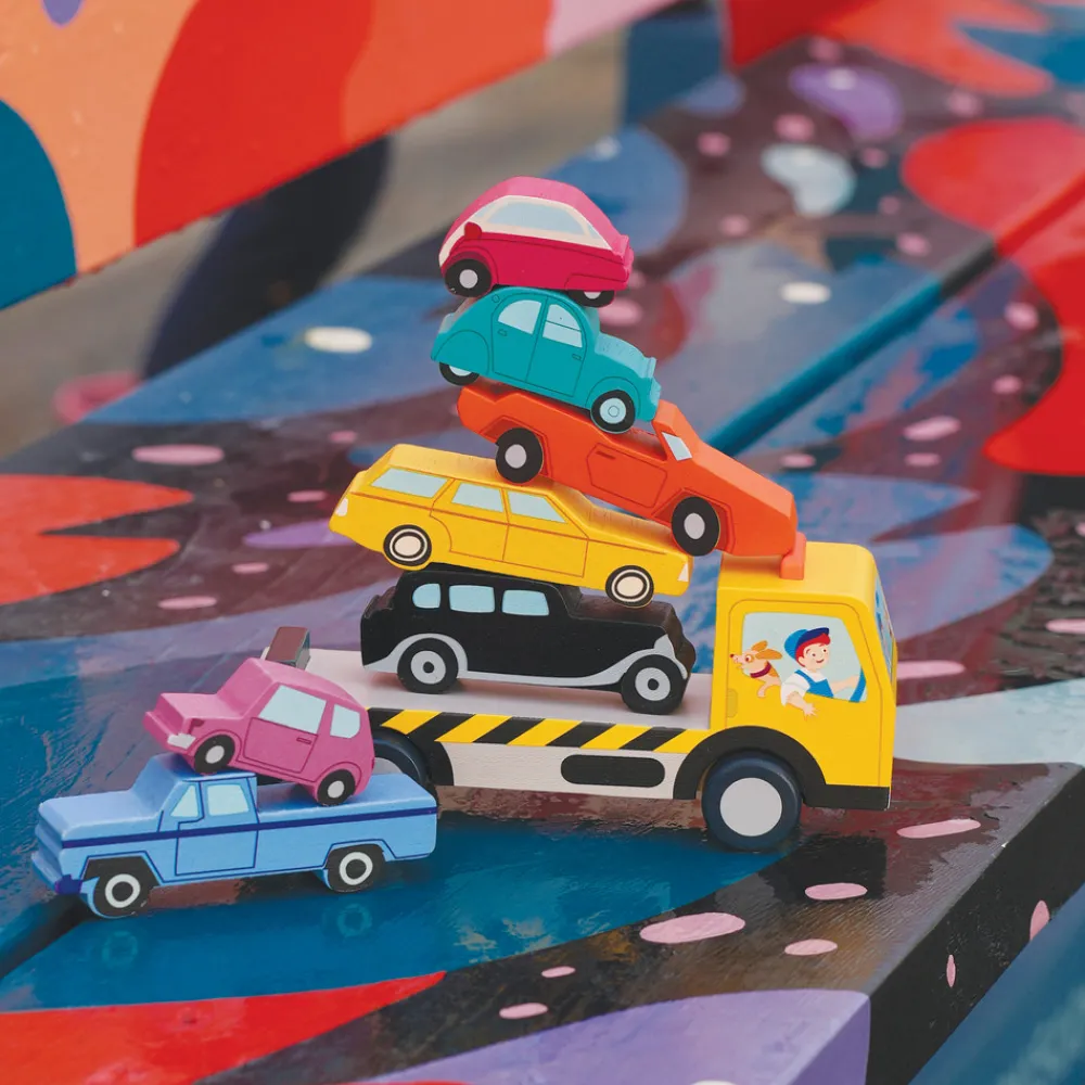 Tender Leaf Stablebiler - Biltransport- Legetøjsbiler