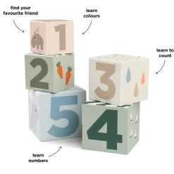 Done By Deer Stableklodser 5 stk. Deer friends Farvemix- Stabelklodser