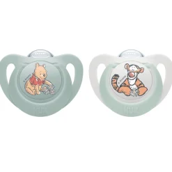 NUK Star Silicon S2 - Winnie The Pooh 2 stk- Sutter
