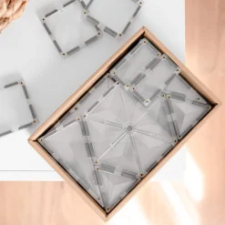 CONNETIX Starter Pack - magnetsæt 34 dele - clear- Magnetlegesæt