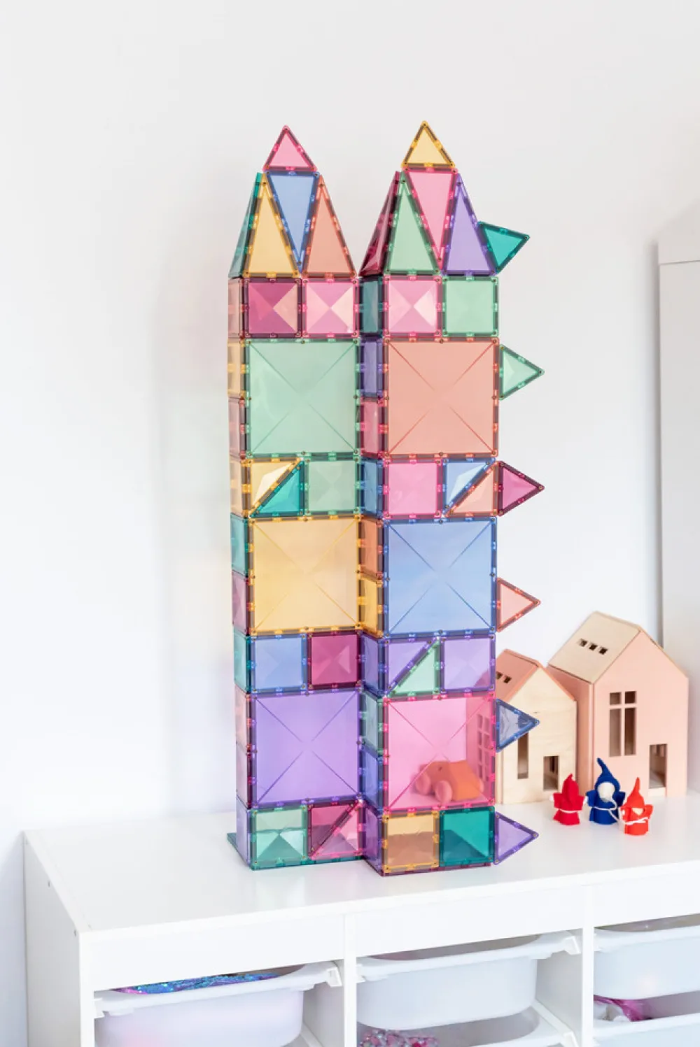 CONNETIX Starter Pack - magnetsæt 64 dele - pastel- Magnetlegesæt