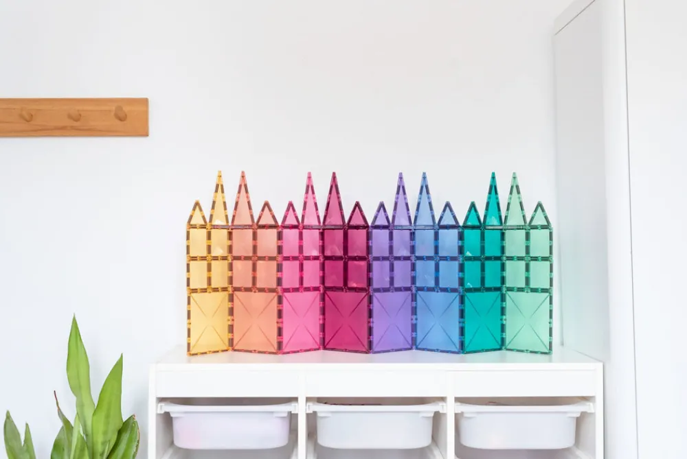 CONNETIX Starter Pack - magnetsæt 64 dele - pastel- Magnetlegesæt