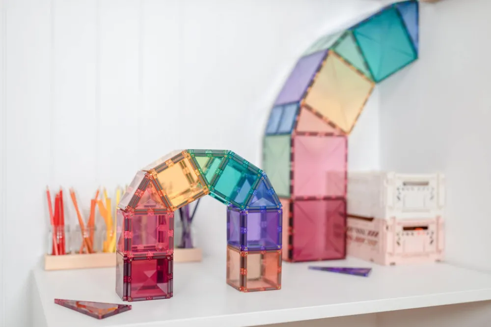 CONNETIX Starter Pack - magnetsæt 64 dele - pastel- Magnetlegesæt