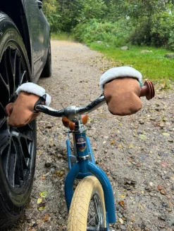 KongWalther Østerbro handsken Mini - brown faux suede- Vognhandsker