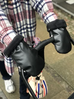 KongWalther Østerbro handsker - sort- Vognhandsker