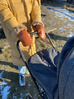 KongWalther Østerbro handsker - toffee fur- Vognhandsker