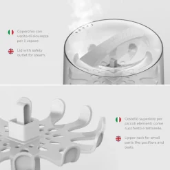 Nuvita STERIEASY – damp sterilisator- Tilberedning & Rengøring