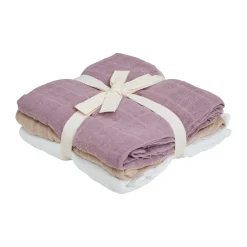 Pippi Stofble (3-pack) - Quail, 65x65-Børn Stofbleer & Klude|Stofbleer