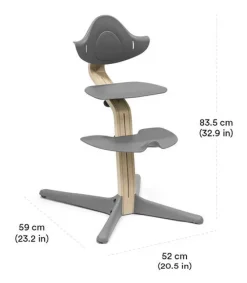 Stokke Nomi Stol - Natural Grey-Børn Højstole Uden Tilbehør