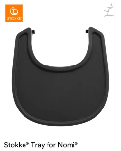 Stokke Nomi Stokke Tray til Nomi - black-Børn Tilbehør Til Højstole