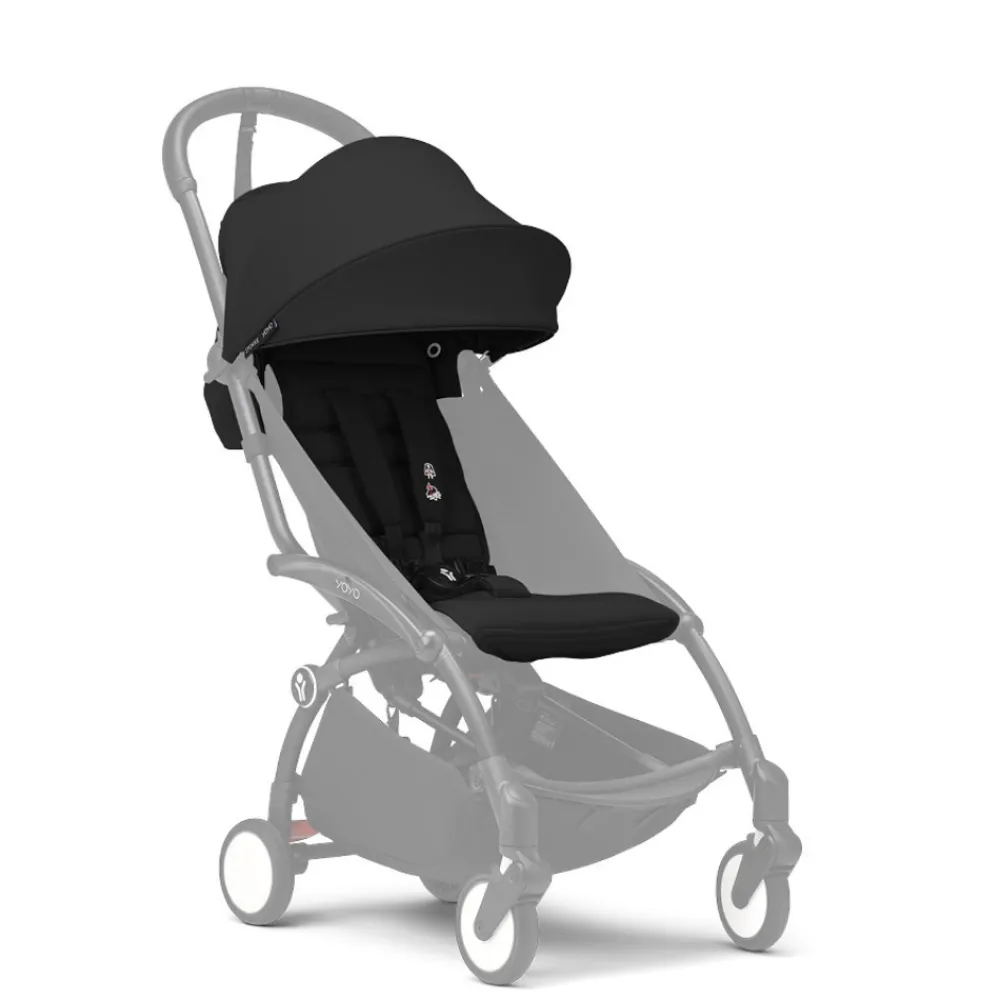 Stokke® YOYO® 6+ color pack - Black- Rejseklapvogne