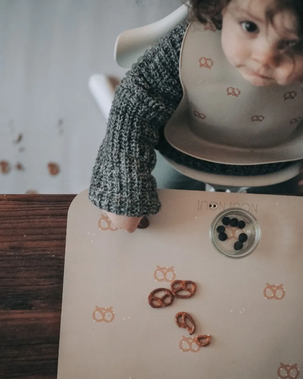 NOUI NOUI Stole underlag - Lys grå-Børn Tilbehør Til Højstole