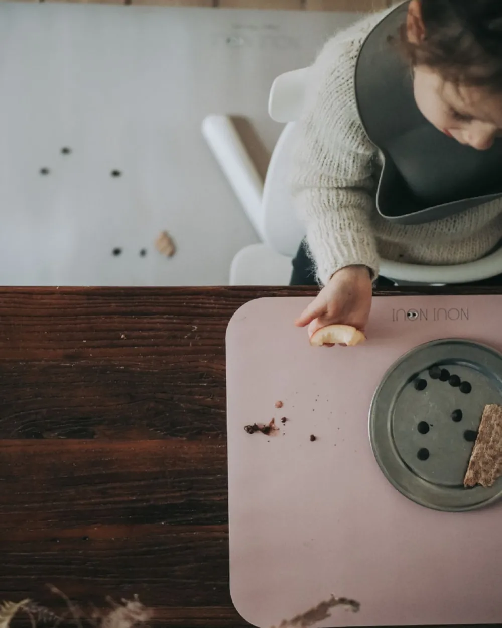 NOUI NOUI Stole underlag - Lys grå-Børn Tilbehør Til Højstole