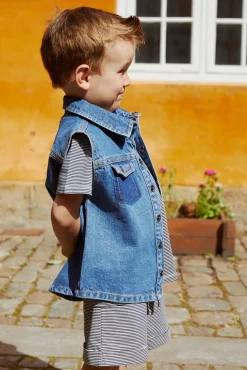 Copenhagen Colors Stribet shorts - NAVY- Shorts