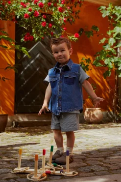 Copenhagen Colors Stribet shorts - NAVY- Shorts