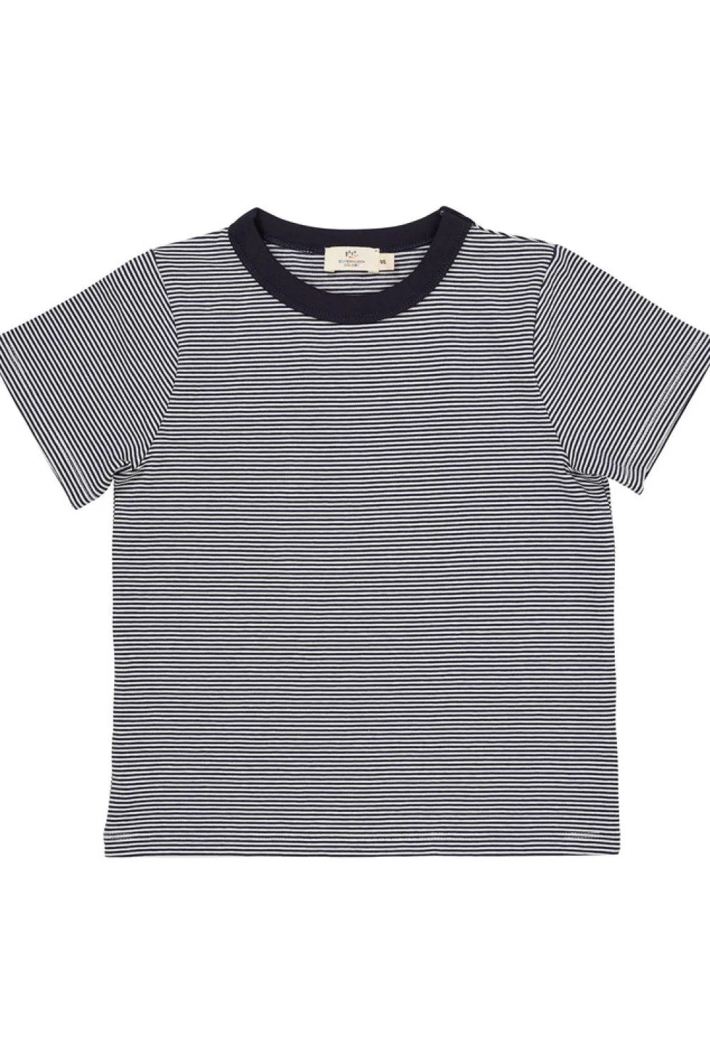 Copenhagen Colors Stribet t-shirt - NAVY- T-Shirts & Toppe