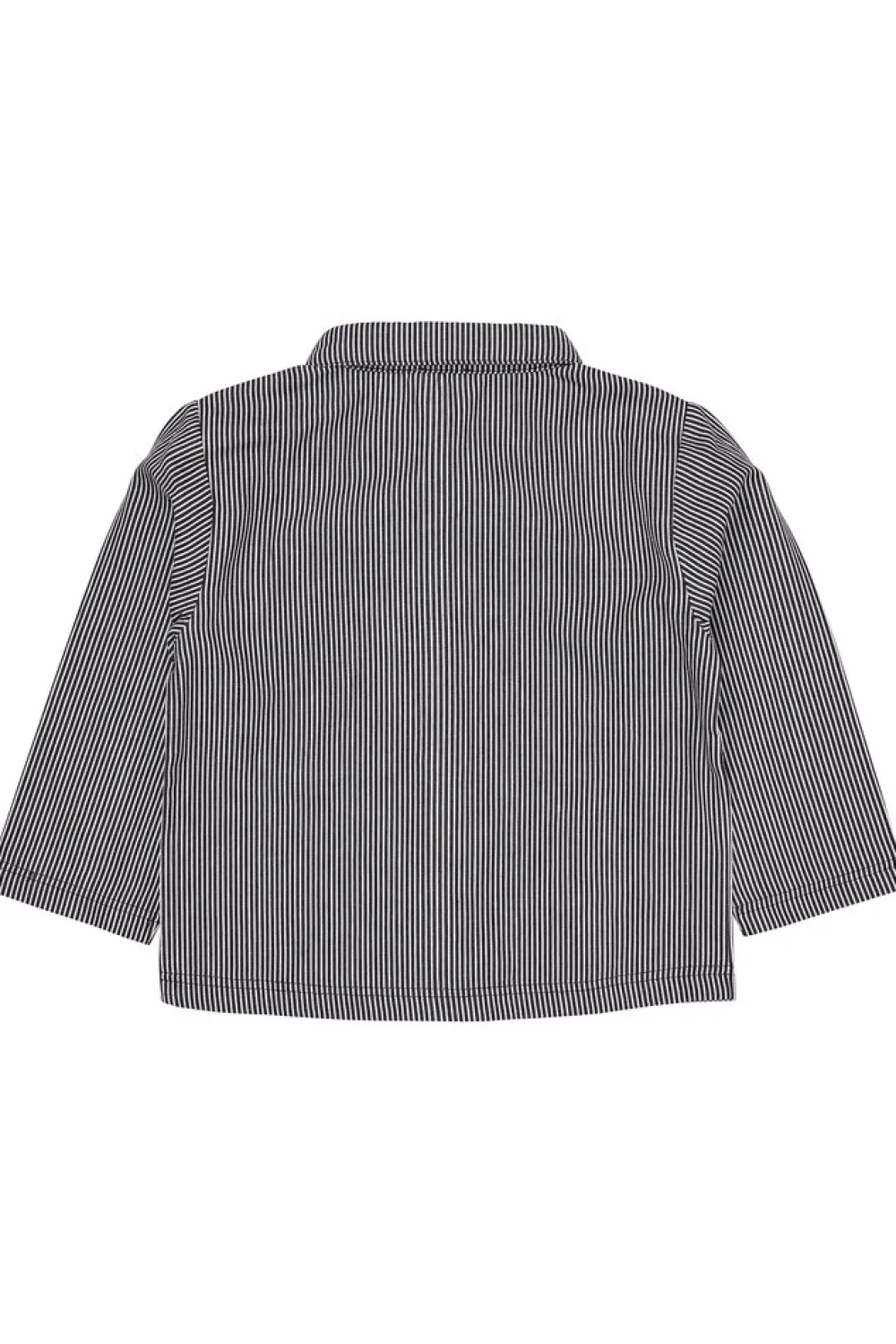 Copenhagen Colors Stribet twill jakke med lommer - NAVYSTRIPE- Skjorter