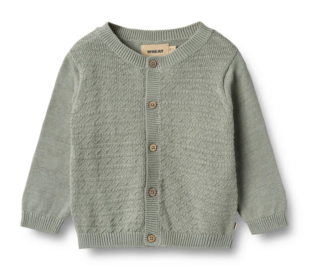 Wheat Strik Cardigan Bjørn - 5050- Cardigans, Veste & Trøjer