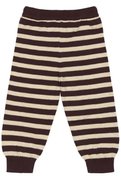 PETIT PIAO Strikbukser - Off White/Brown- Bukser