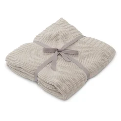 Vanilla COPENHAGEN Striktæppe - Oyster Grey - Økologisk-Børn Tæpper