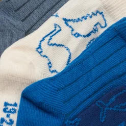 BeKids Strømpe m. mønster (5-pak) - Deep Water- Strømper|Multipack