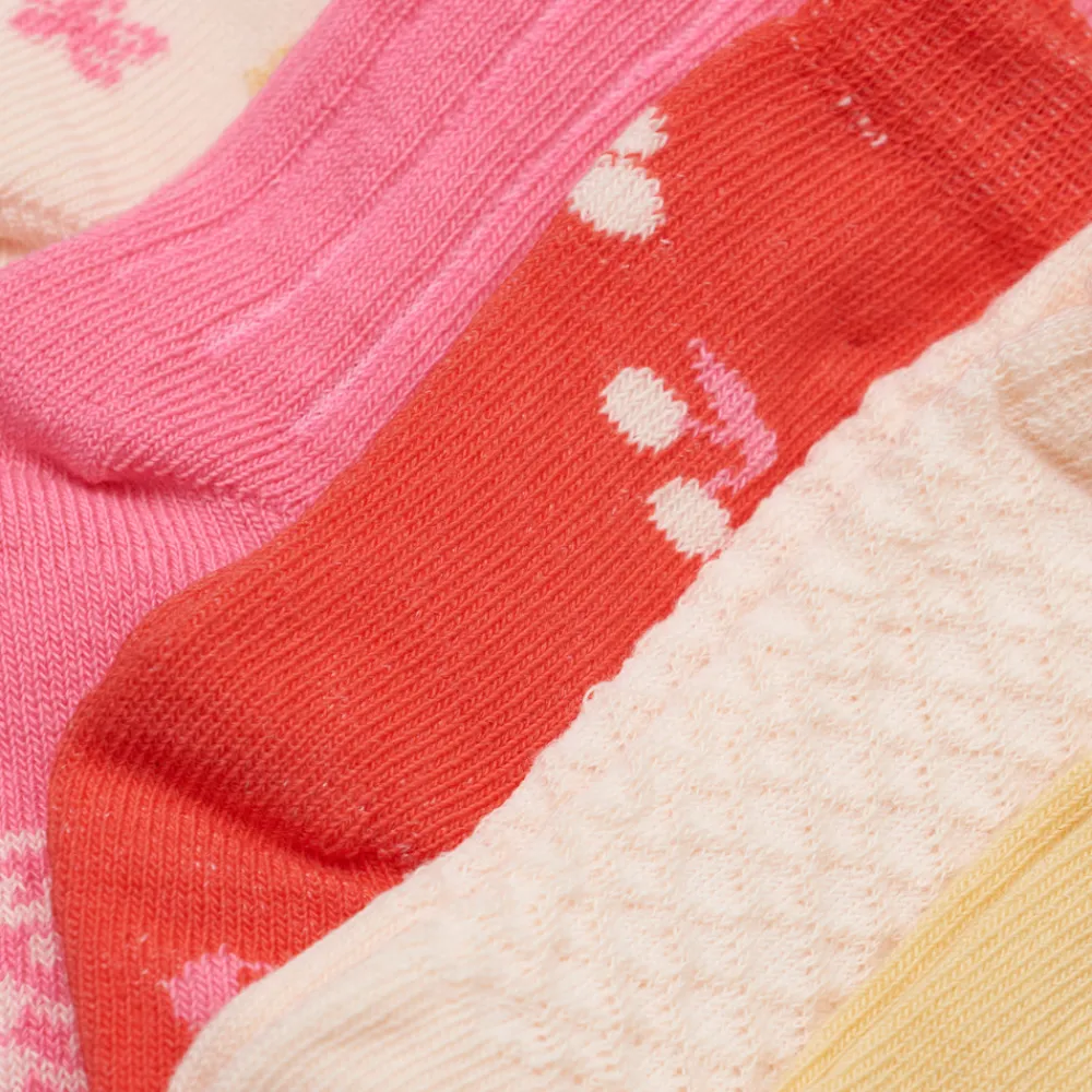 BeKids Strømpe m. mønster (5-pak) - Morning Glory- Strømper|Multipack