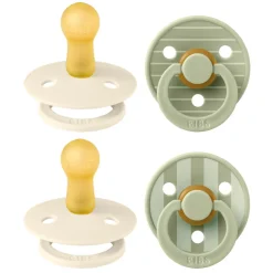 BIBS Studio Colour Sut 4pk Latex Str 2 - Pin Ivory/Sage- Sutter