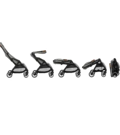 Sunlite mineral gray- Klapvogne Med Flade Sæder