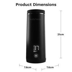 Baby Brezza Superfast Portable Bottle Warmer Black- Tilberedning & Rengøring