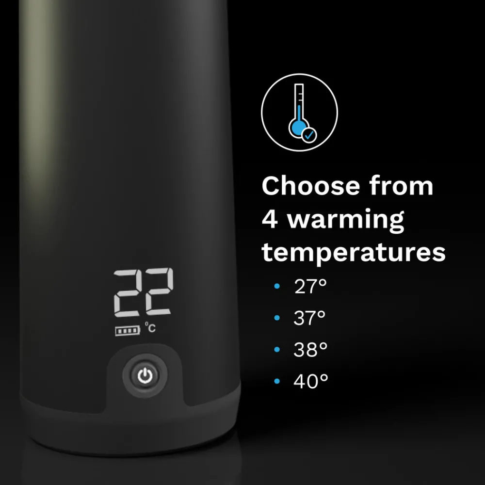 Baby Brezza Superfast Portable Bottle Warmer Black- Tilberedning & Rengøring